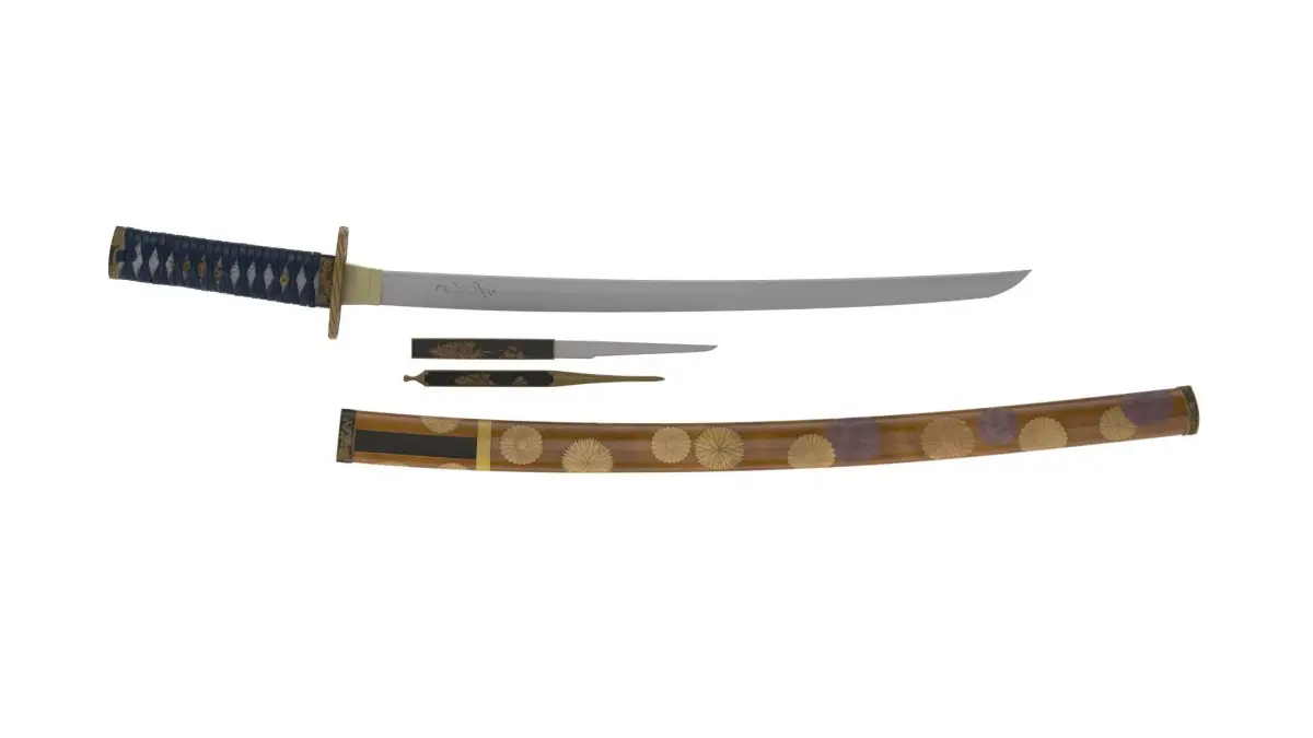 Wakizashi Sword 3D model