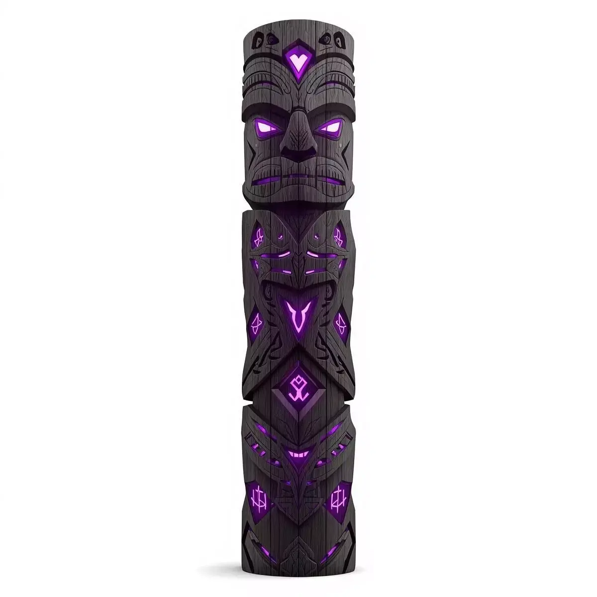 Cursed Totem Pole 3D Model v02 Low-poly 3D model