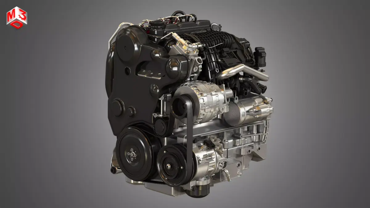 S60 T6  Drive - E 4 Cylinder Turbocharged Diesel Engine 3D model