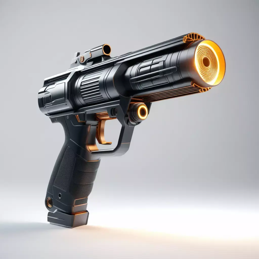 Futuristic Gravity Gun 3D Model 3D model