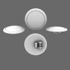 Space Knights Domed Shield Type A NOHAND 3D print model