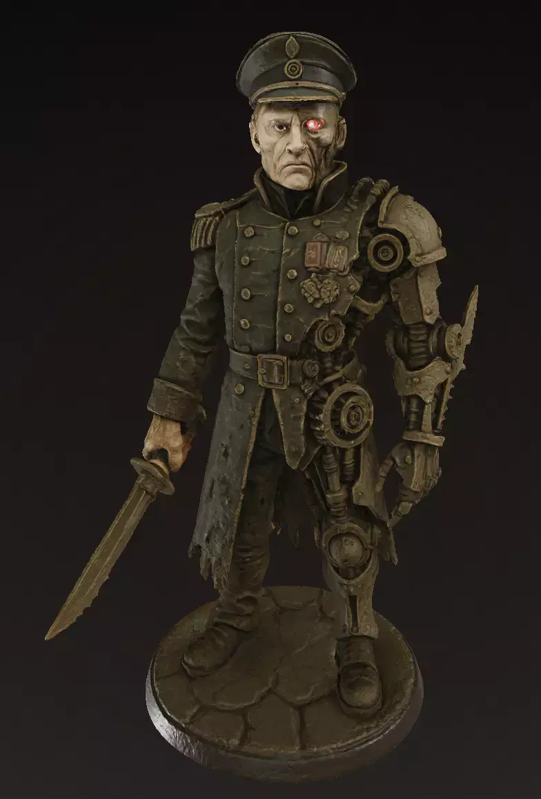 The Iron Major Victorian Steampunk Warlord 3D model