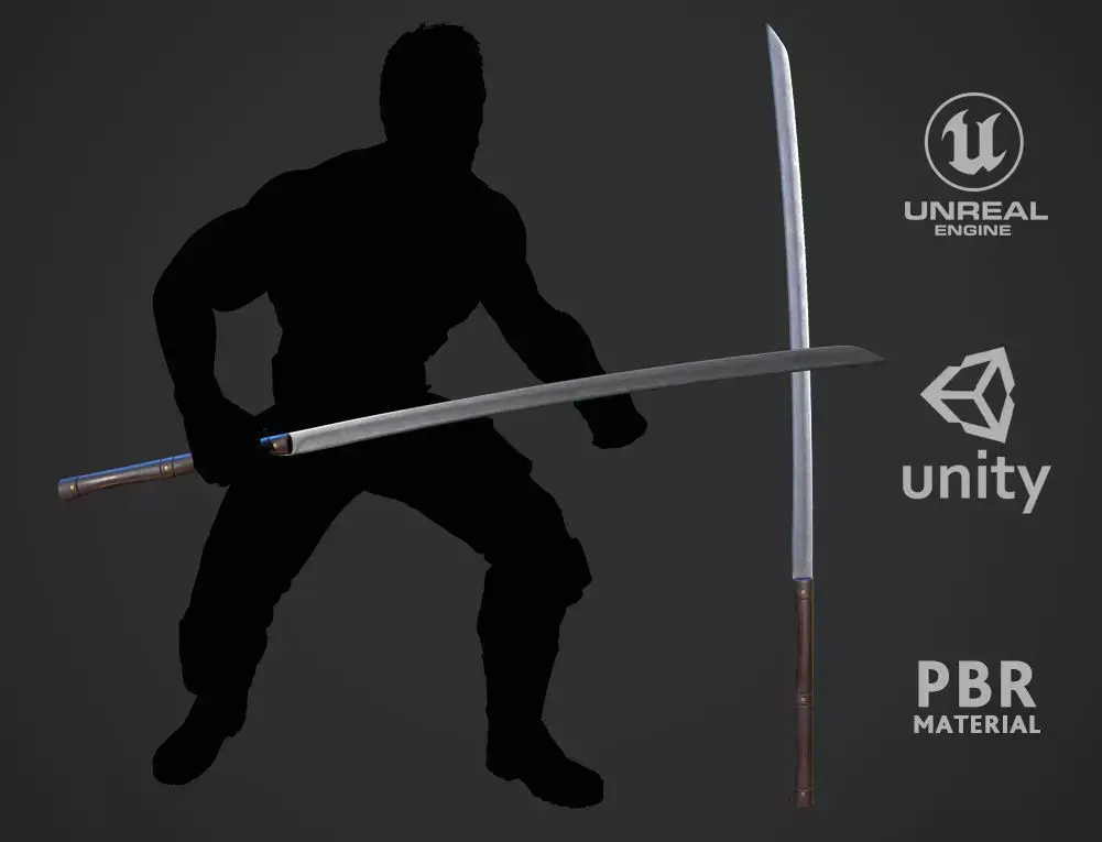 Dacian Falx Low-poly 3D model