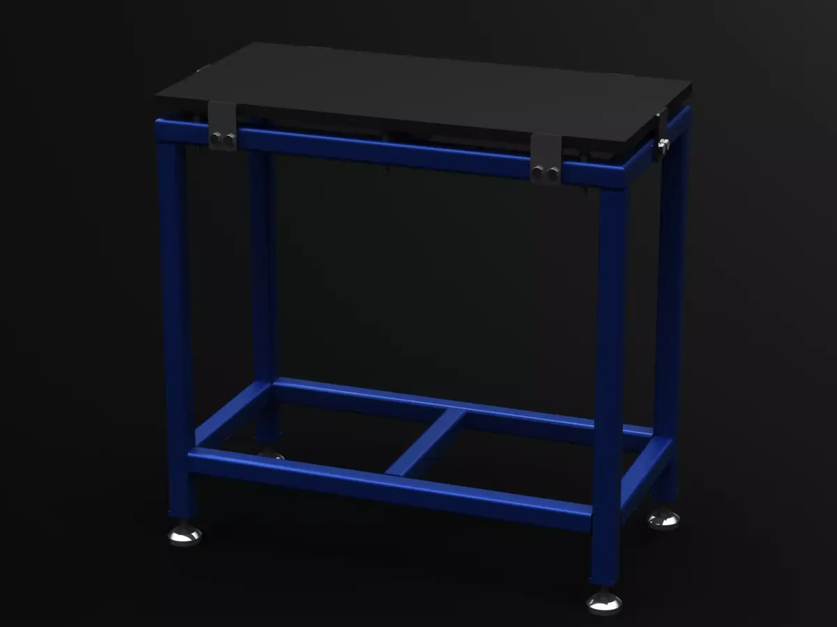 Precision Surface Plates with Stand 3D model