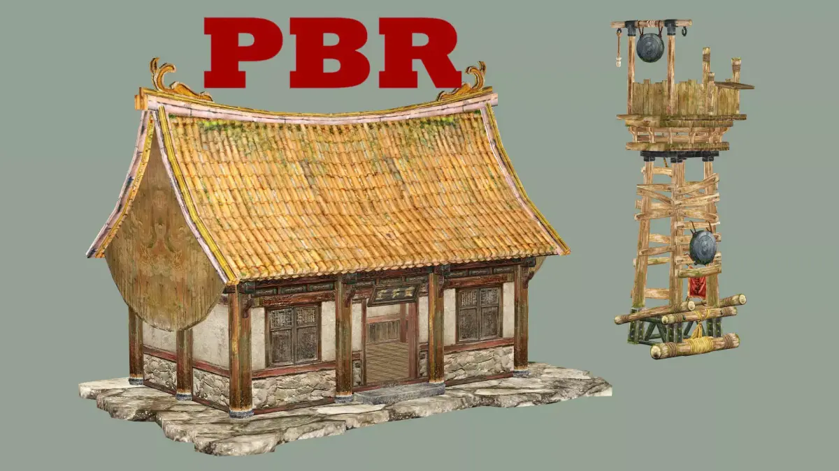 Japan Asian Medieval Hut C House 3D Model Low-poly 3D model