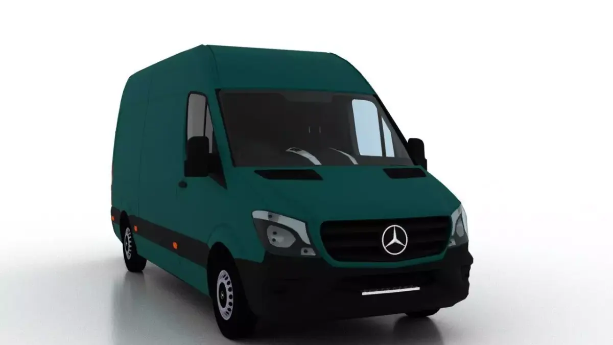 Mercedes Benz Sprinter L2H2 2015 Cargo UK 3D model