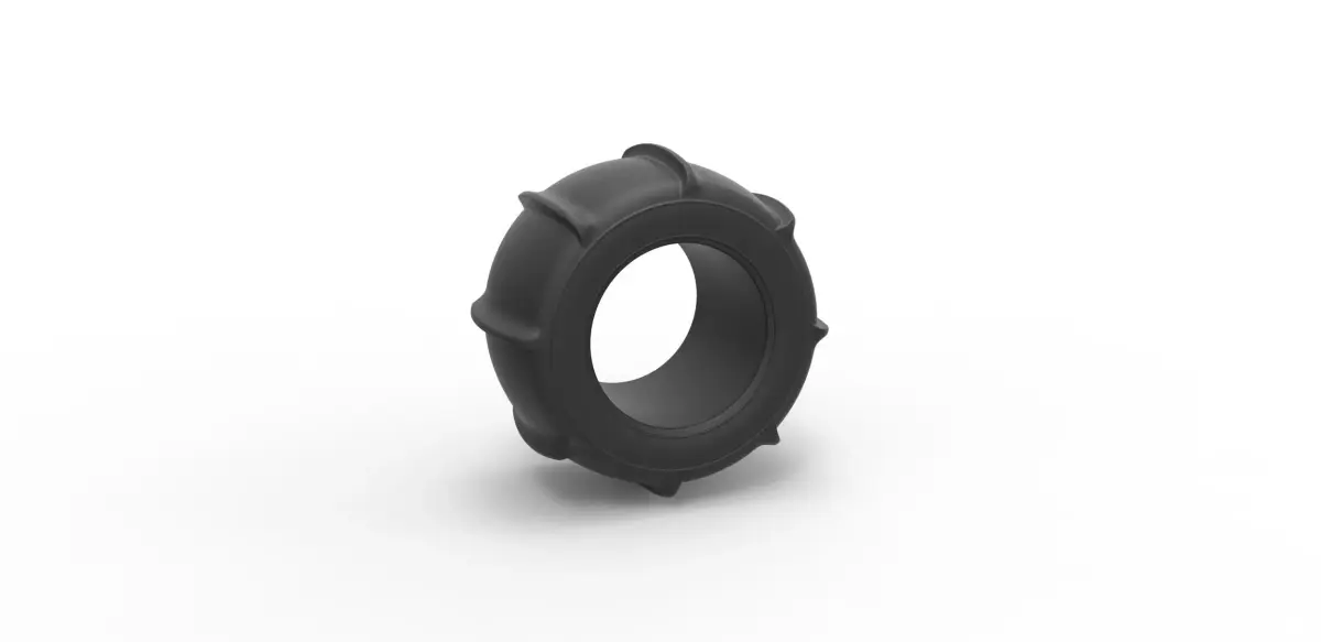 Dune buggy rear tire 7 Scale 1 to 25 3D print model