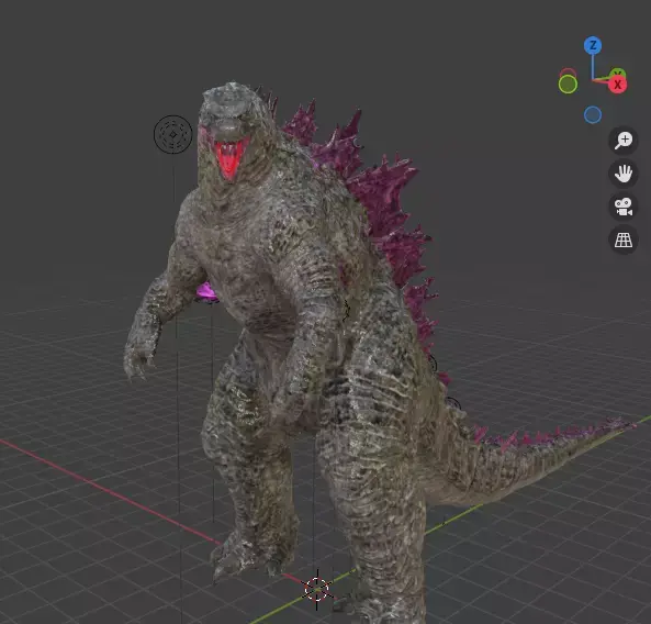 Evolved Godzilla X Kong the new empire 2024 Free 3D model