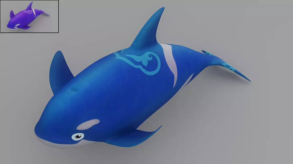 Cartoon Fish 7 Low-poly 3D model