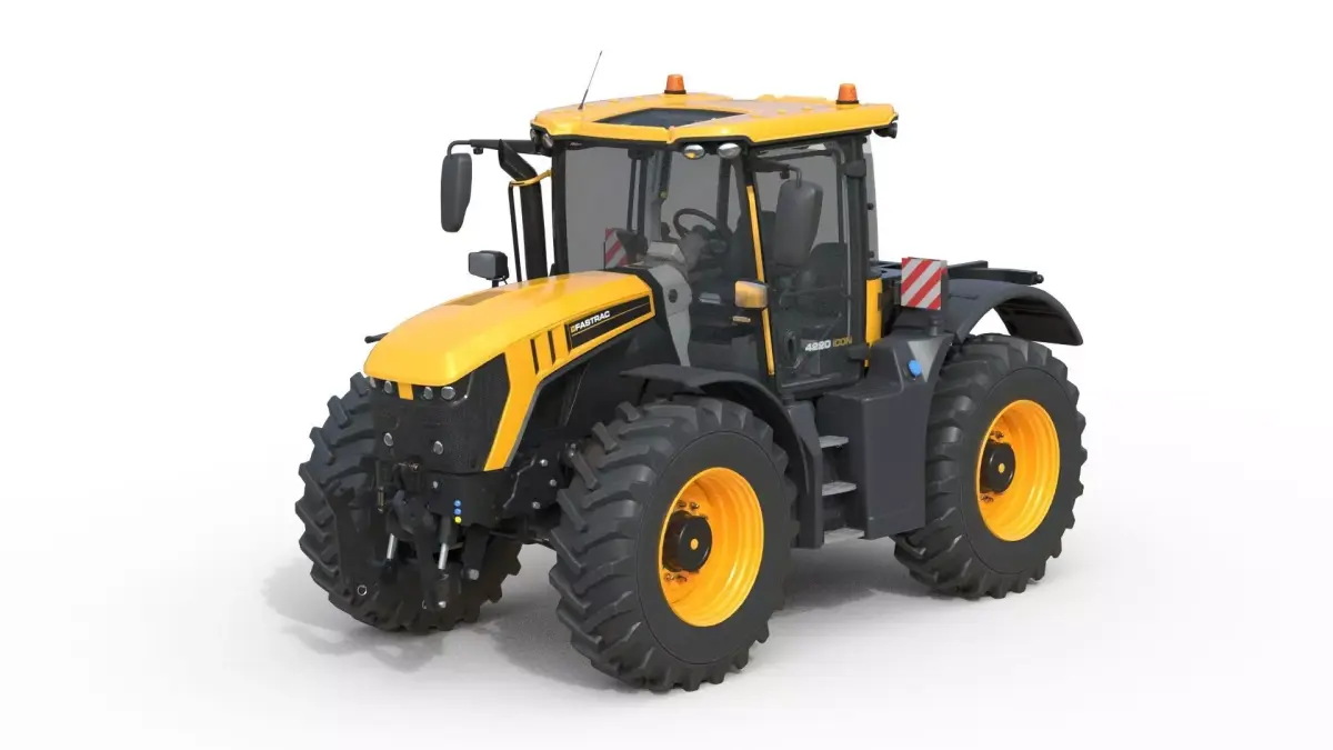 JCB Fastrac 4000 iCON Agricultural Tractor Low-poly 3D model