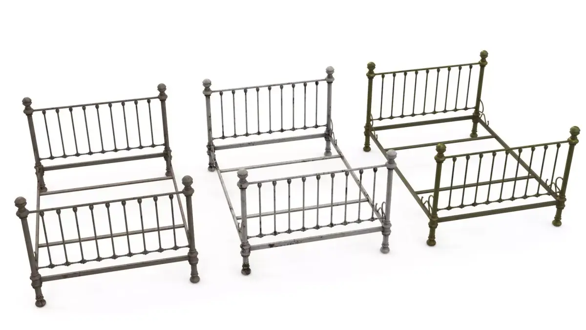 Old bed 3D model
