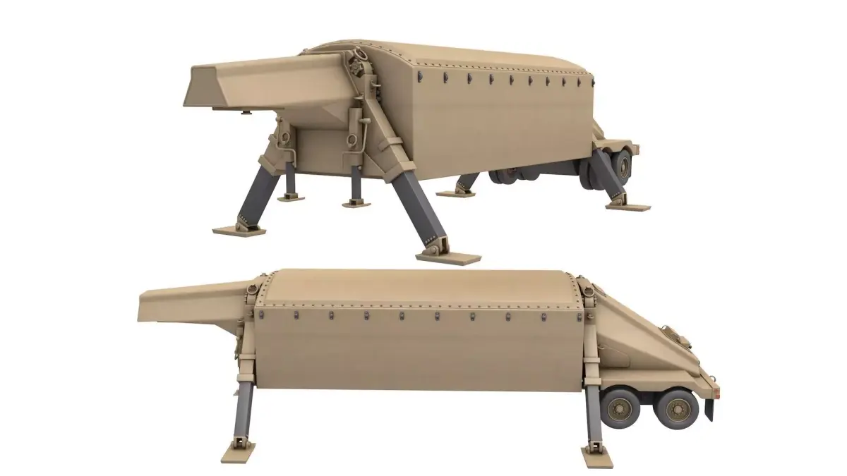 AN TPY-2 radar 3D model