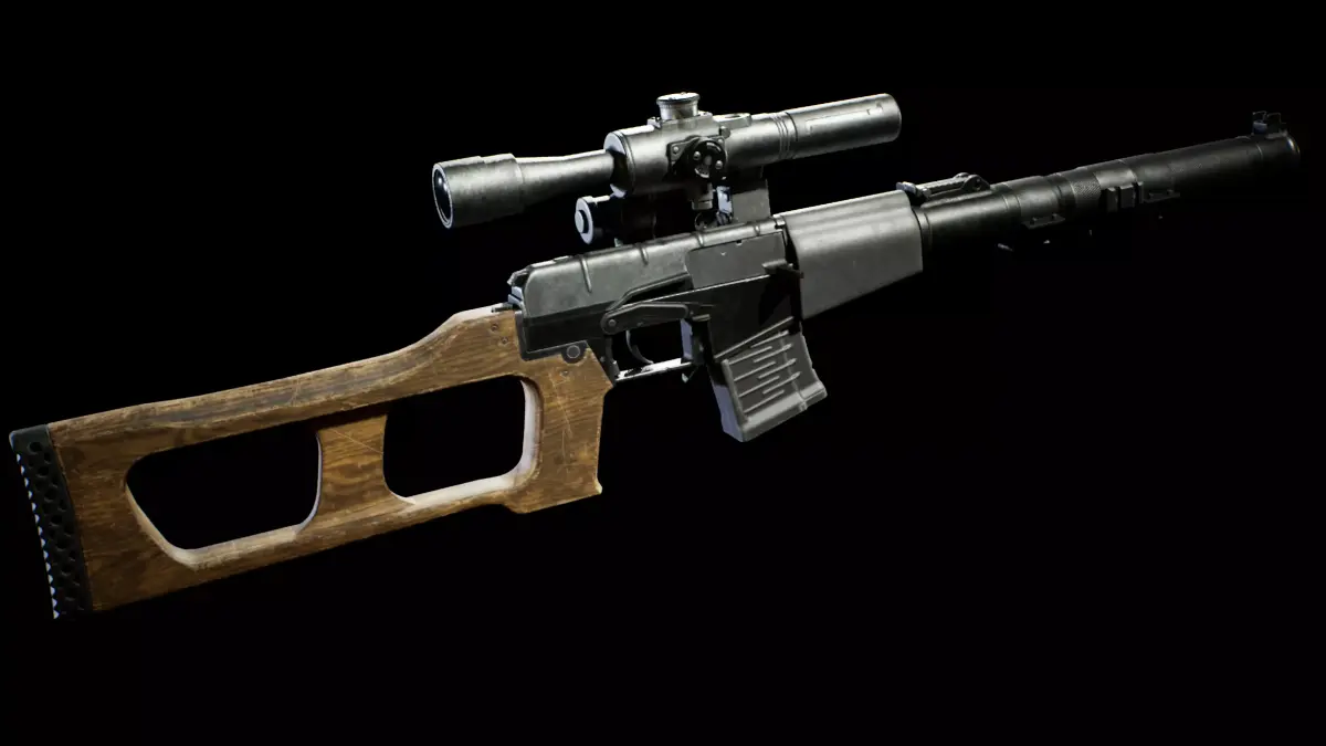 PBR - VSS Vintorez Sniper Rifle - Game-Ready 3D Asset 3D model