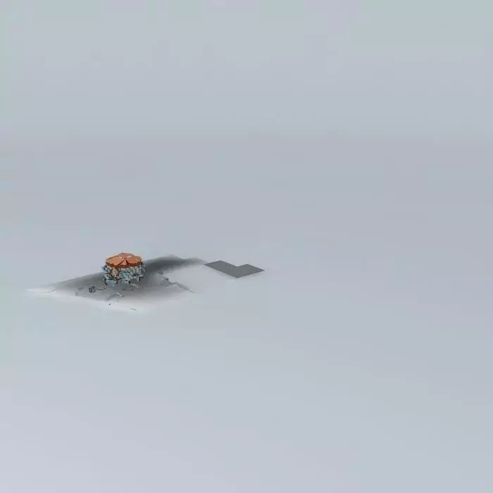 restaurant plane flying in sky 3D model