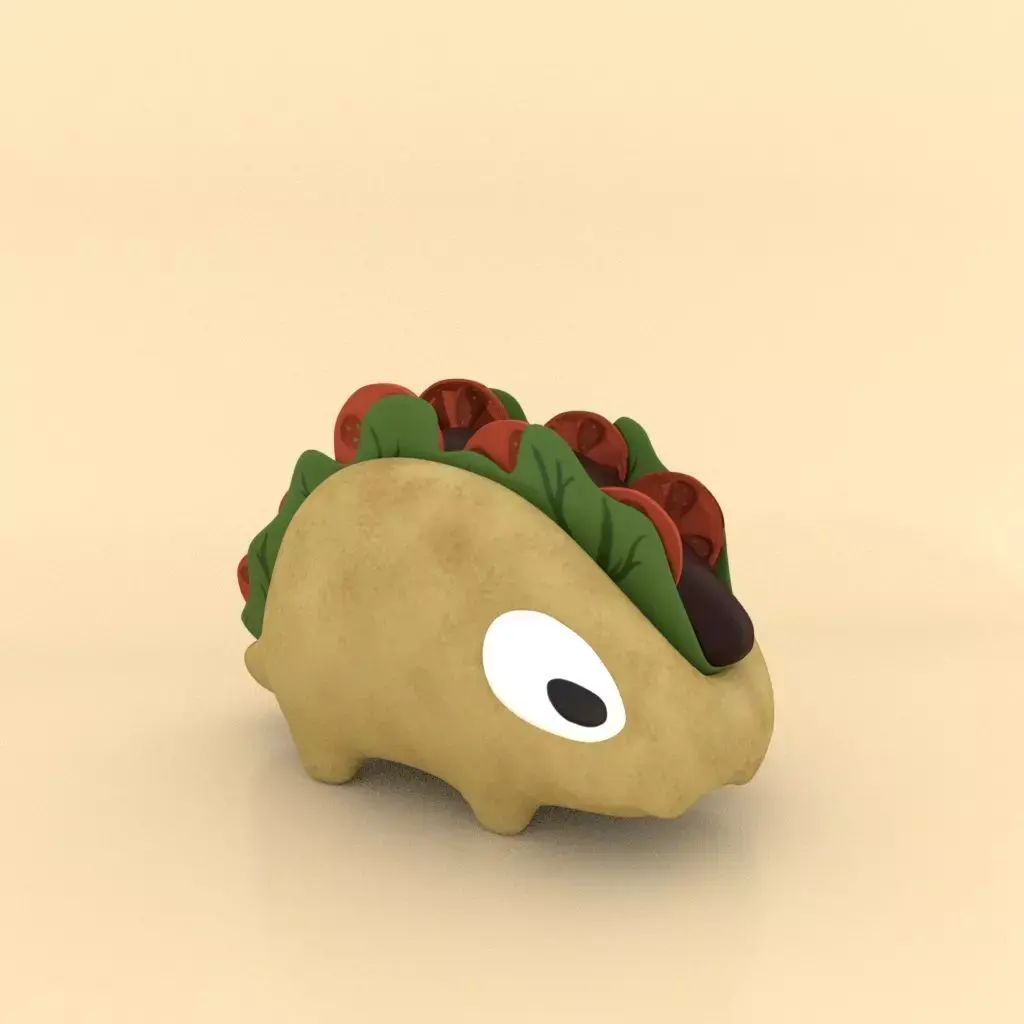 DinoTaco-Taco Ankylosaurus Low-poly 3D model