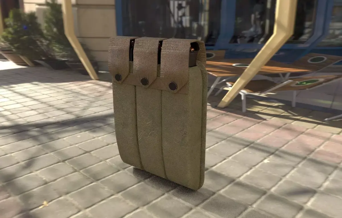 Thompson Mag Pouch WW2 Low-poly 3D model