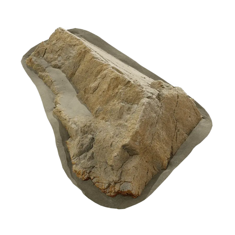  Small Curved Beach Rock Model  purchase