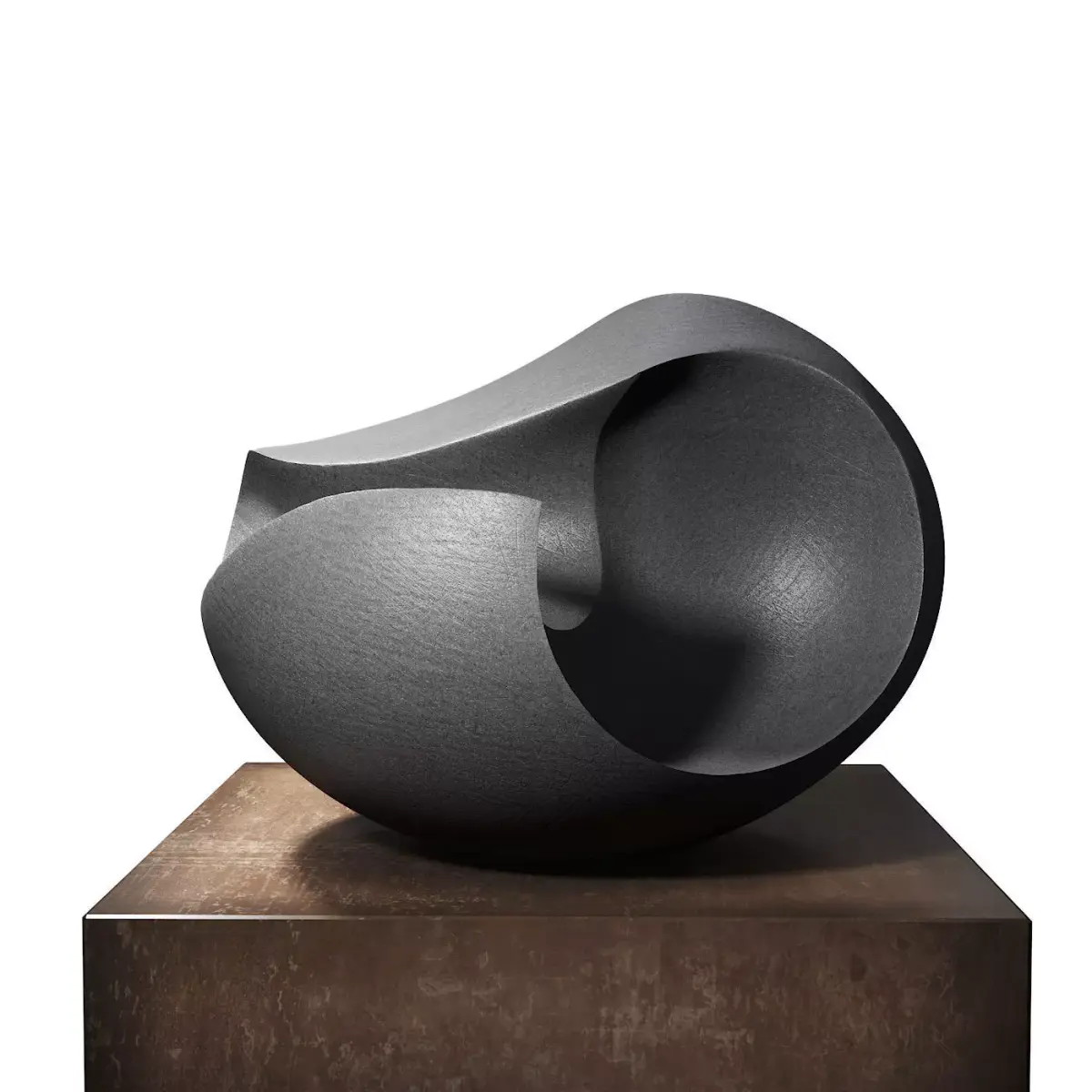James Oughtibridge Jet Black Concave sculpture 3D model