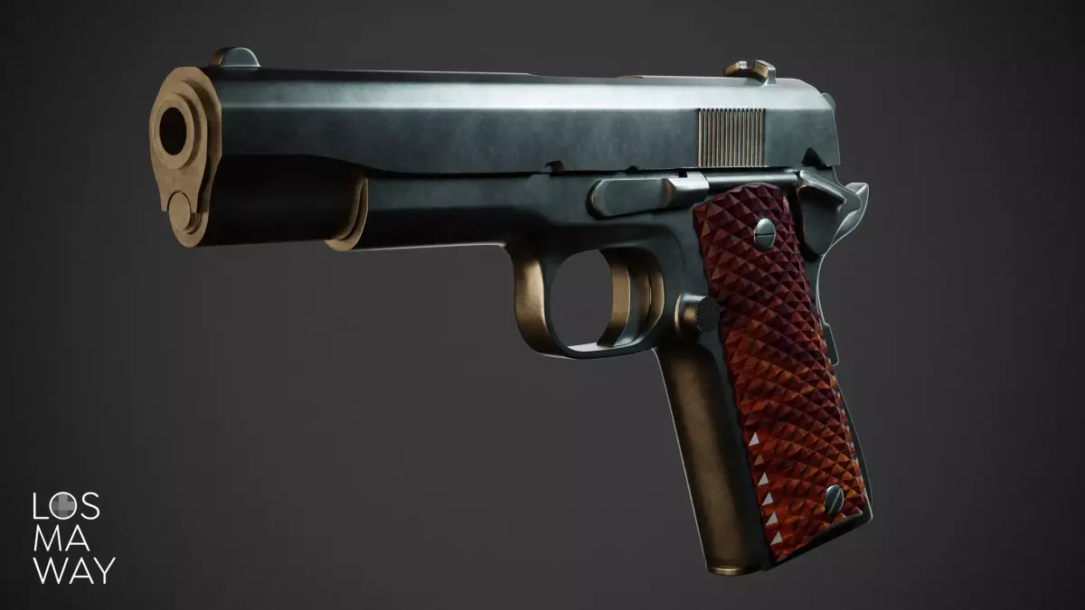 M1911 PISTOL FIREARM 3D model