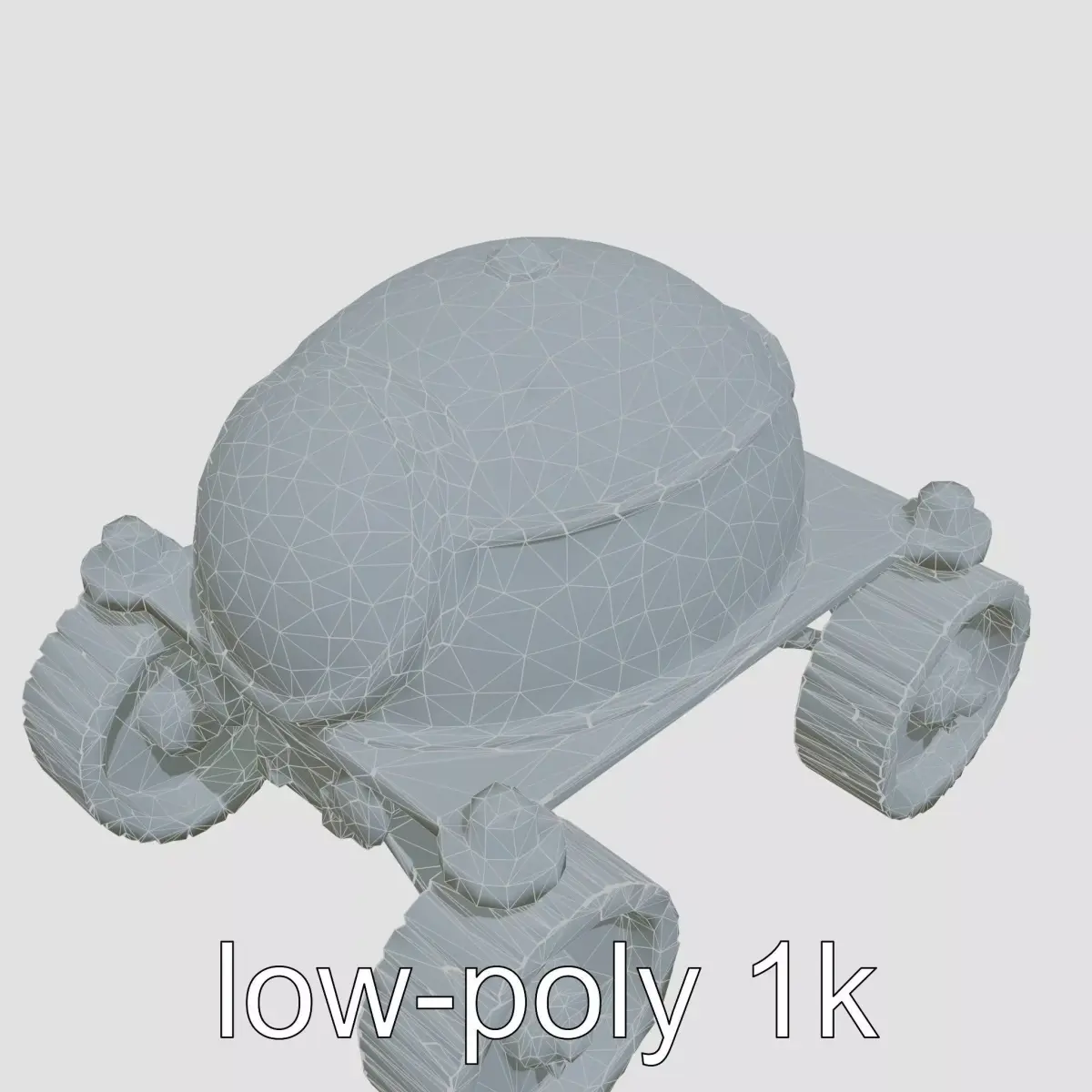 Lunar Rover Pyramid Titanium Cabin 3D Model Low-poly 3D model