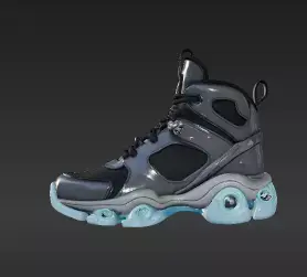 16 - Custom Shoe for Action Figures - Cyberpunk Style f 3D print model