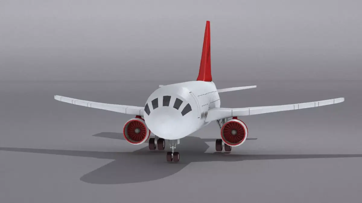 Airbus A321neo  Low-poly 3D model