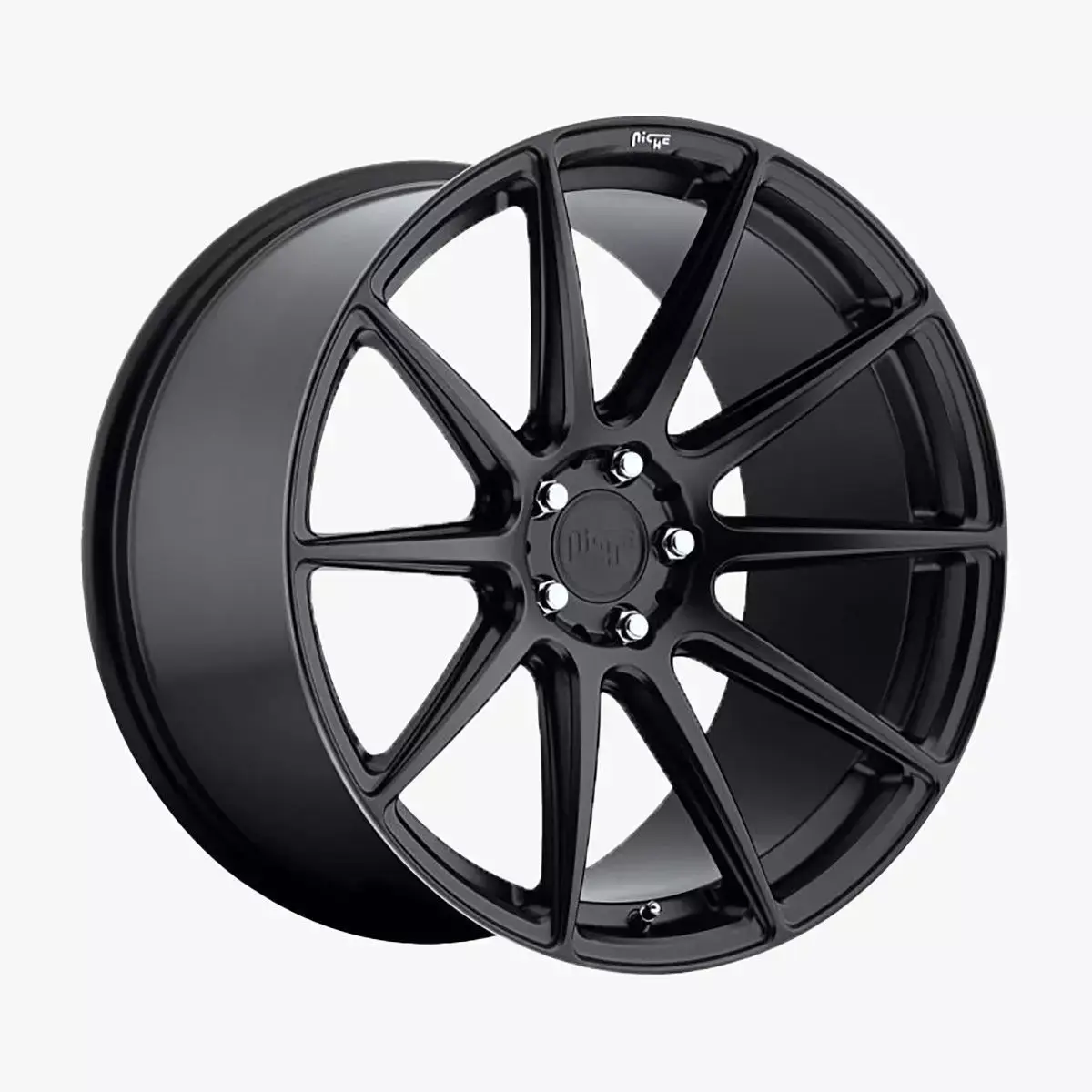 Niche Essen Wheel Offset Matte Black Low-poly 3D model