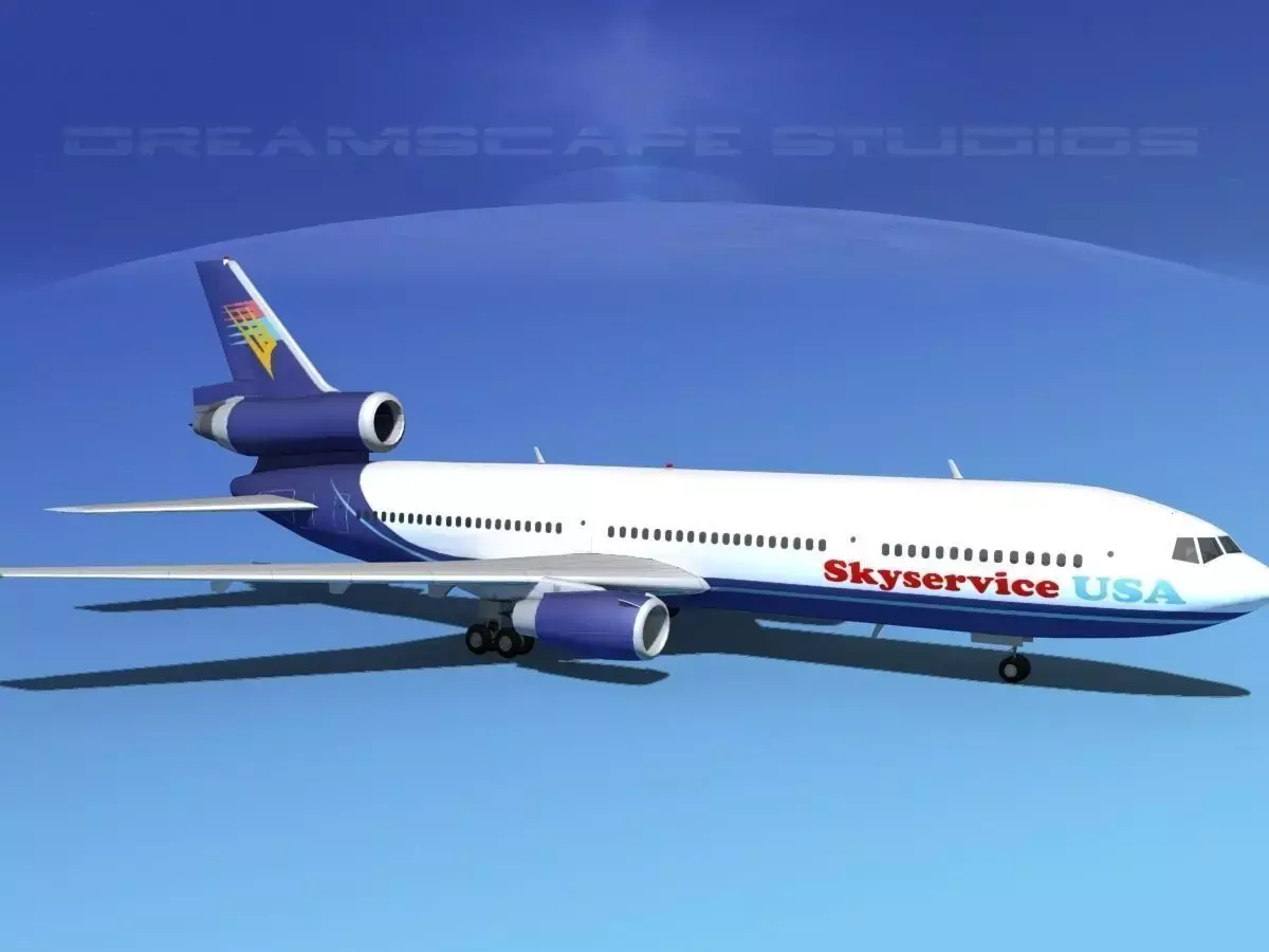 Douglas DC-10 Skyservice USA 3D model