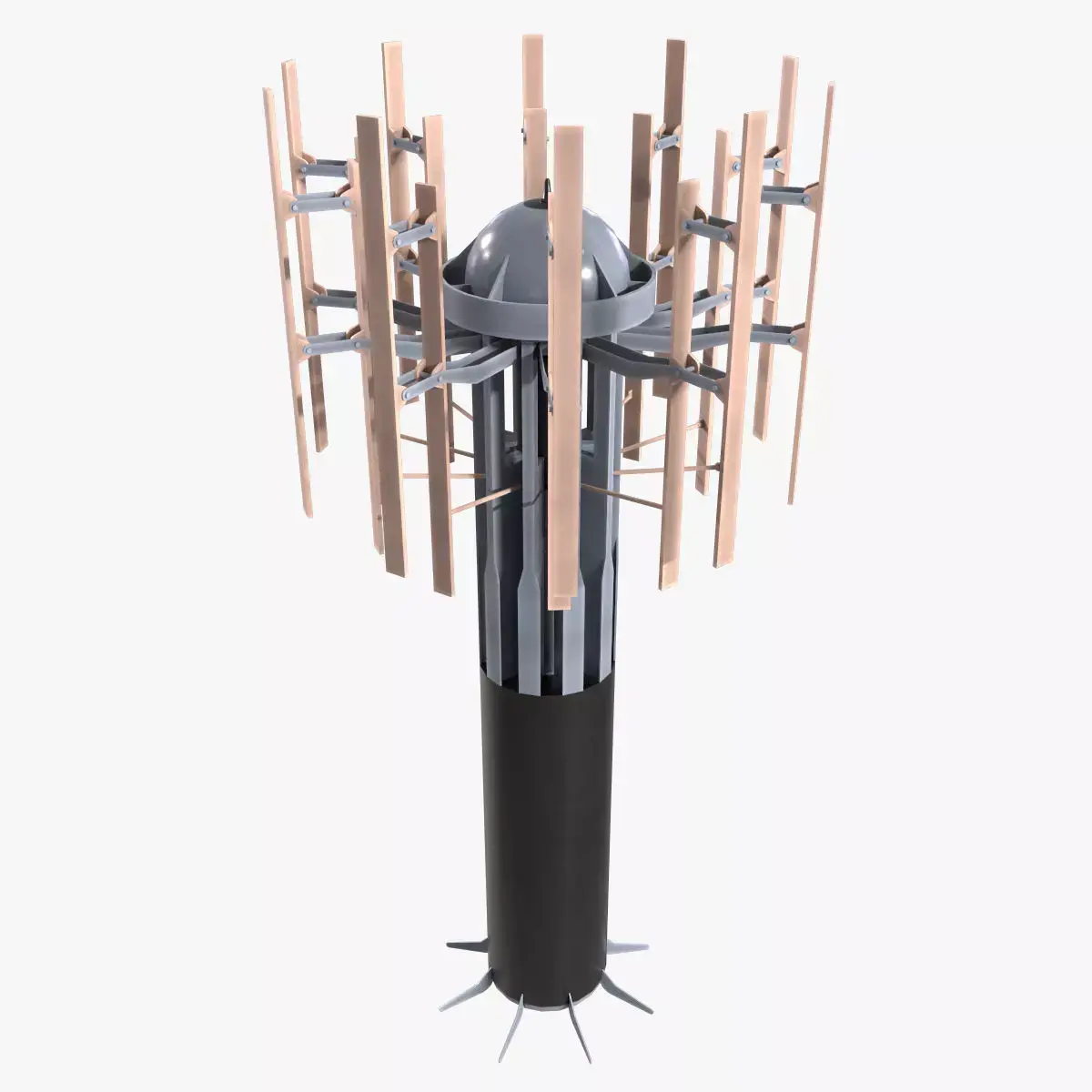 Deeping Sonar AQS-22 Low-poly 3D model