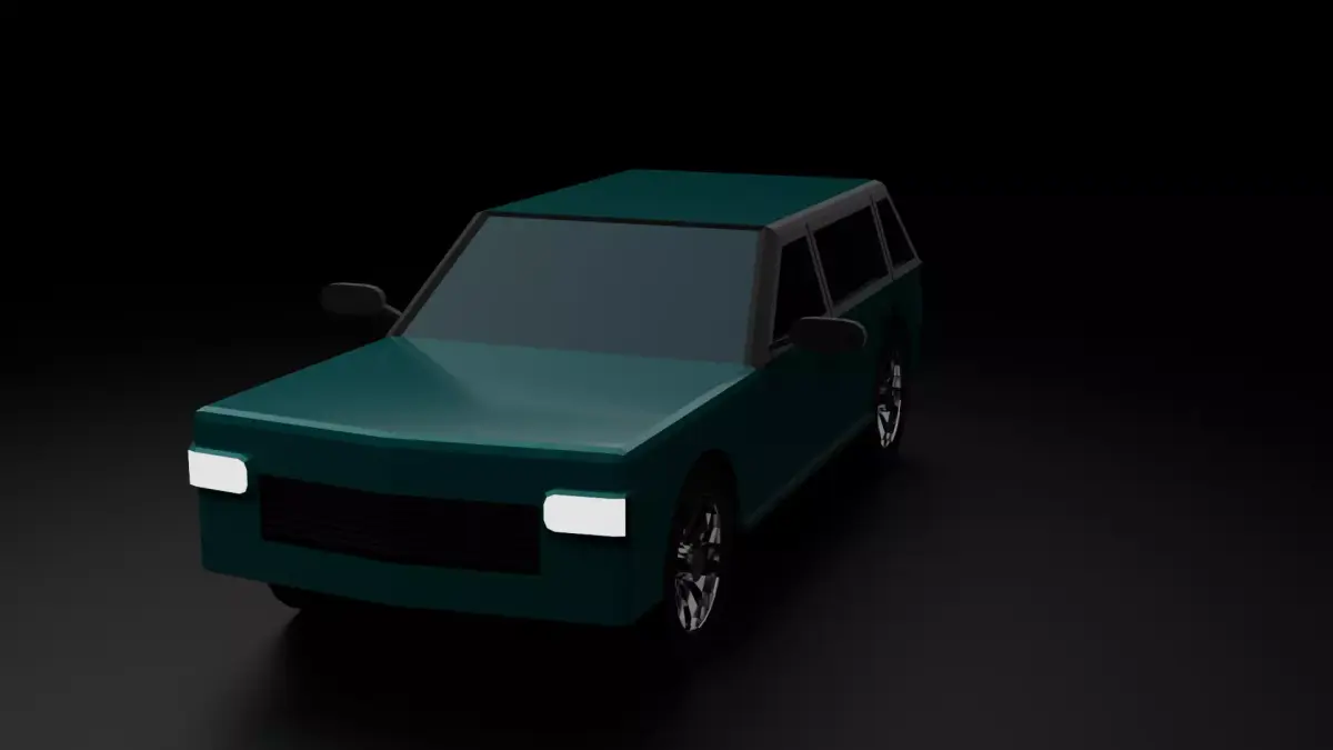 Low Poly Car - Game Ready Stylized Vehicle Low-poly 3D model