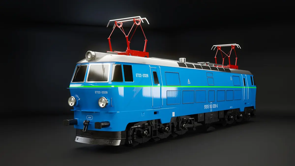 Electric Locomotive ET-22 3D model