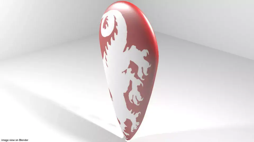Personal Armor Shield - Medieval Kite 3D model
