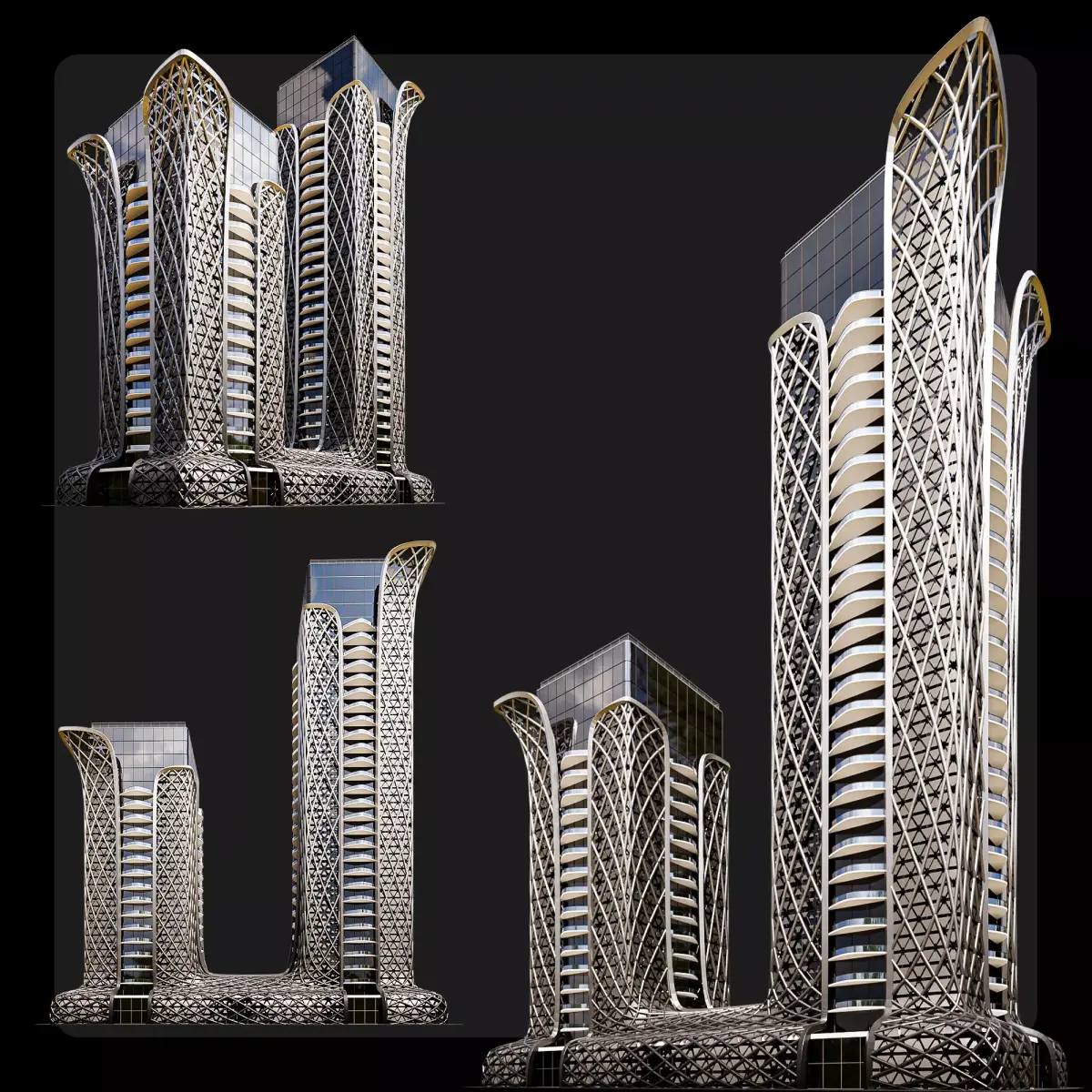High-Rise Building Free 3D model