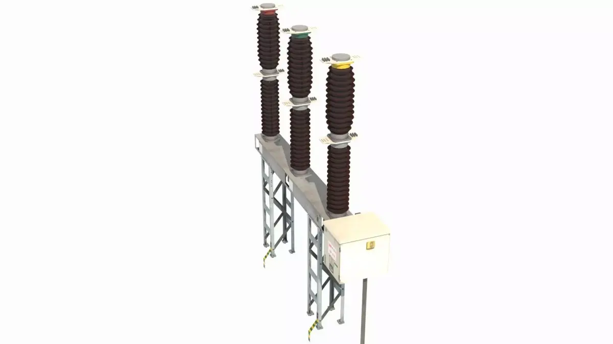 High Voltage Circuit Breaker 3D model