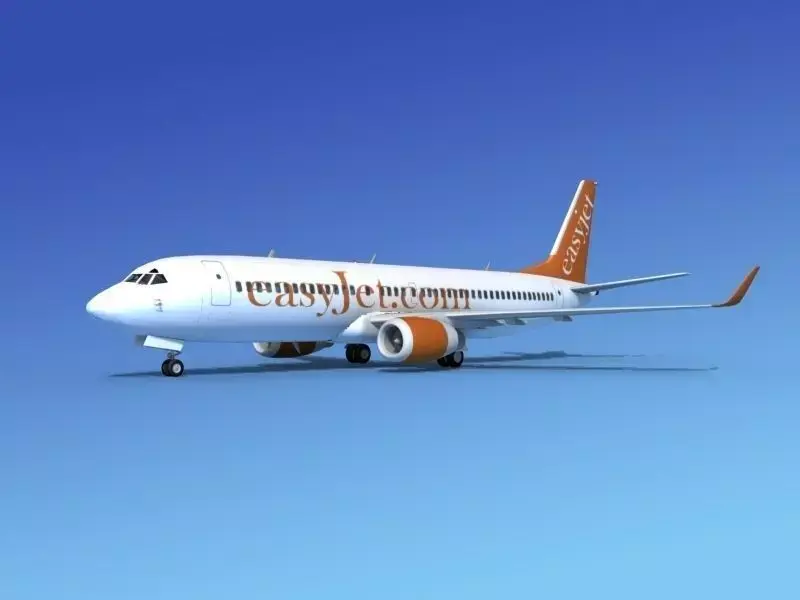 Boeing 737-800 EasyJet 3D model