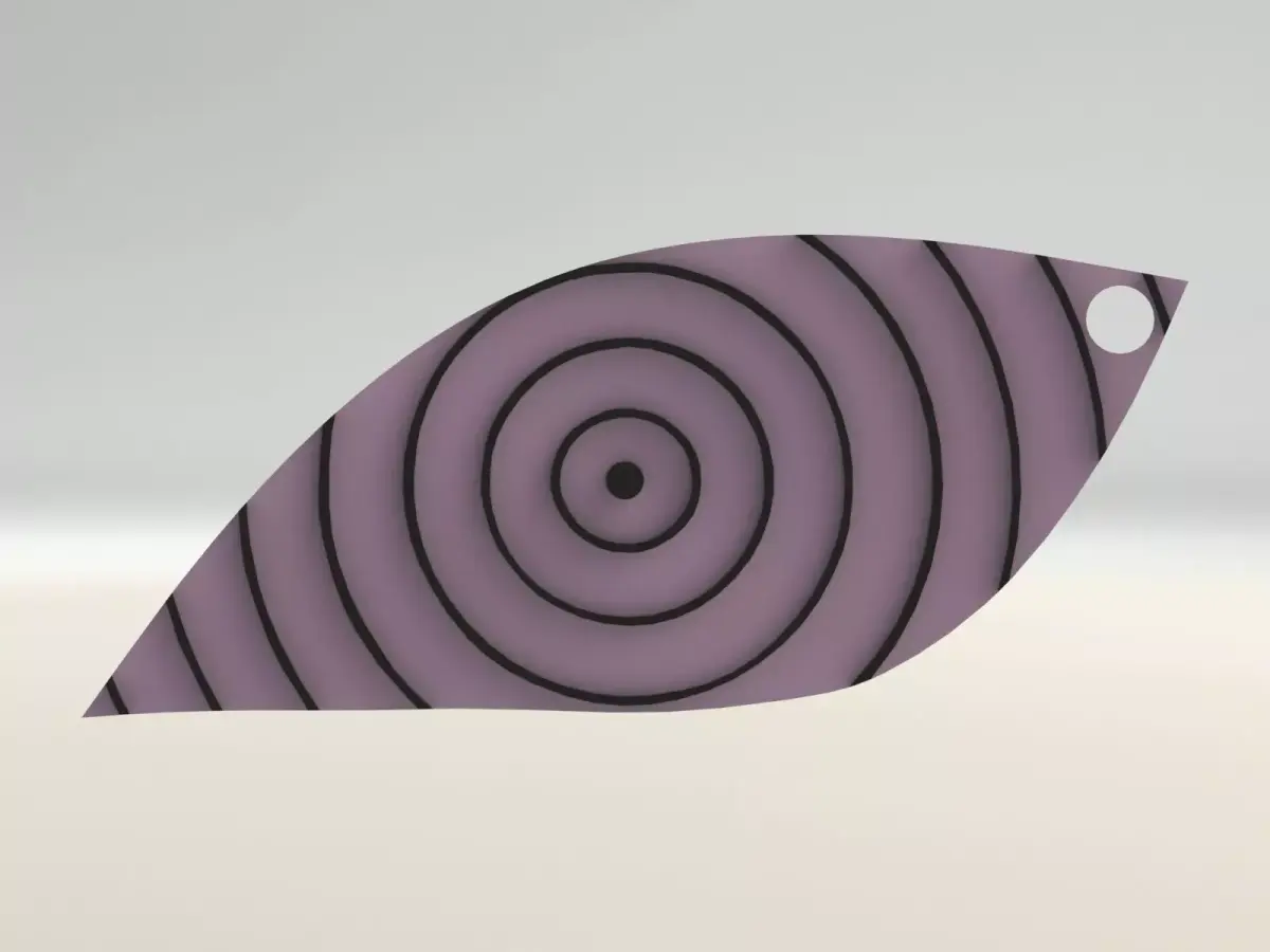 rinnegan keychain main part  Free 3D print model