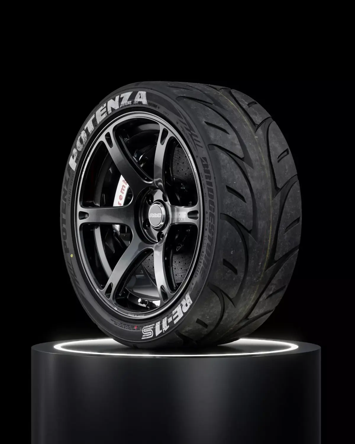 Bridgestone Potenza RE 11S 265 40 R18 93W 3D model