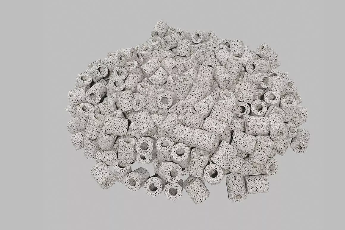 Biotubes pile of gravel 3D model