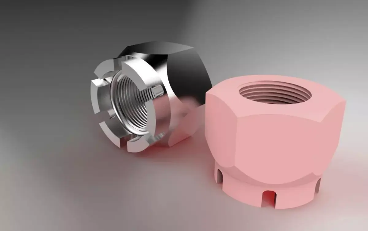 Nut metal Free 3D model