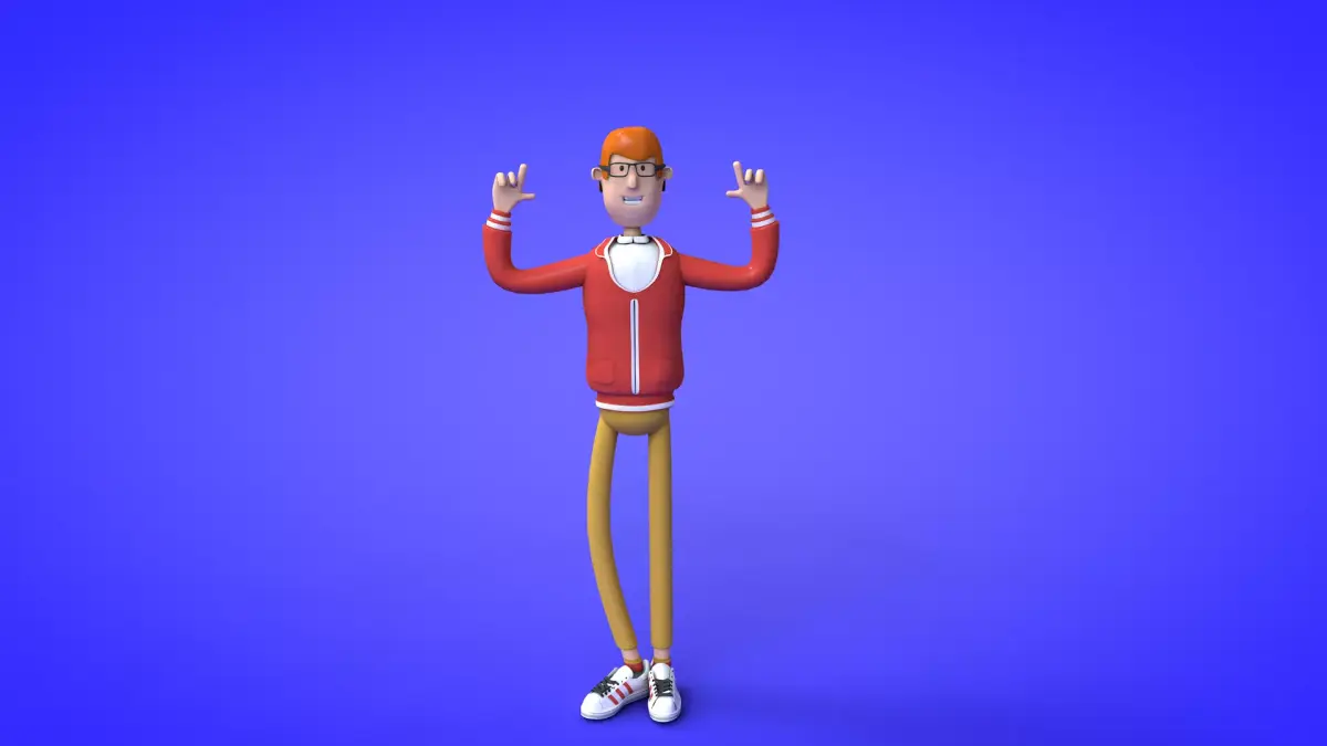 NFT CHarater riggd Low-poly 3D model