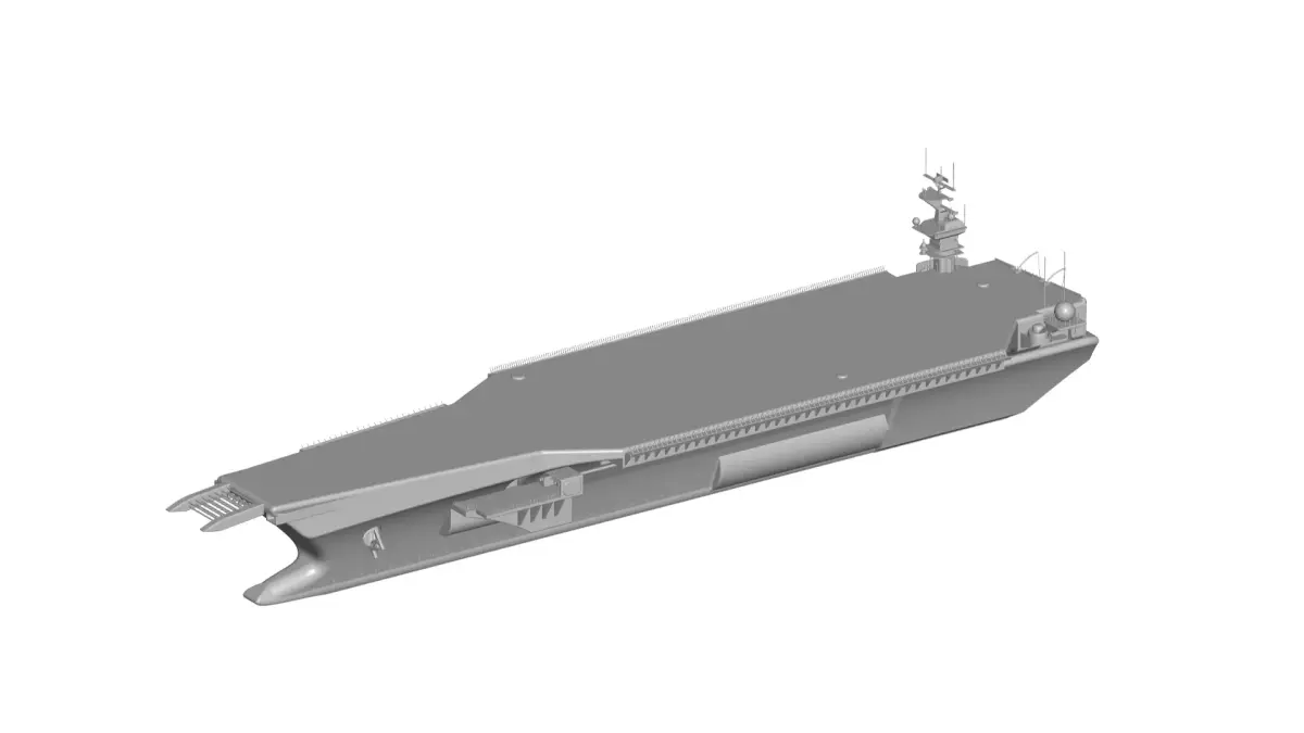 ship 4 aircraft carrier 3D model