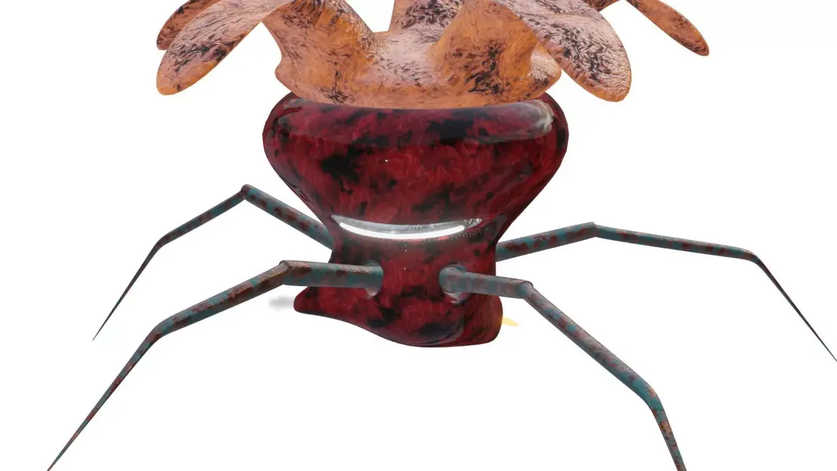 Mine-bot  Low-poly 3D model