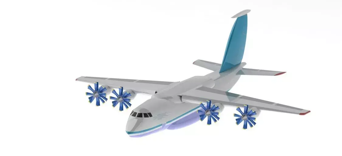 Antonov An-70 aircraft 3D model