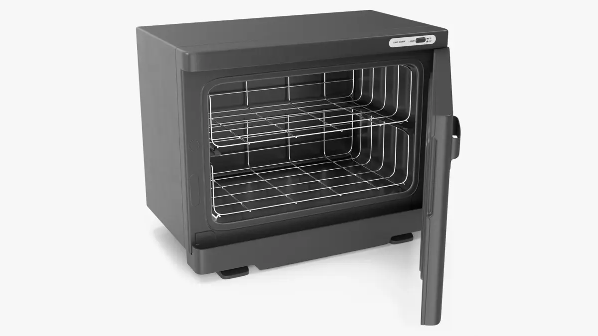 Towel Heater Sterilizer Cabinet Black 3D model