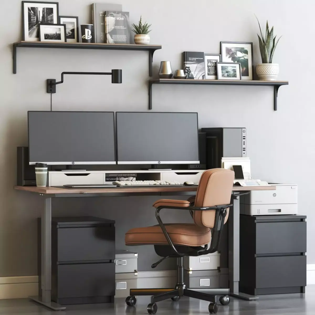 Office workplace 56 3D model