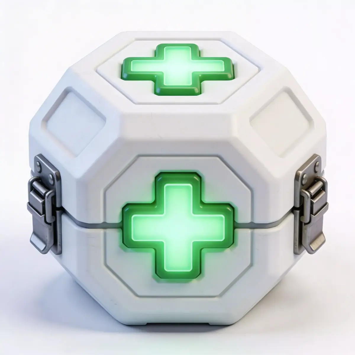 Stylized Sci-Fi Health Pack 3D Model Low-poly 3D model