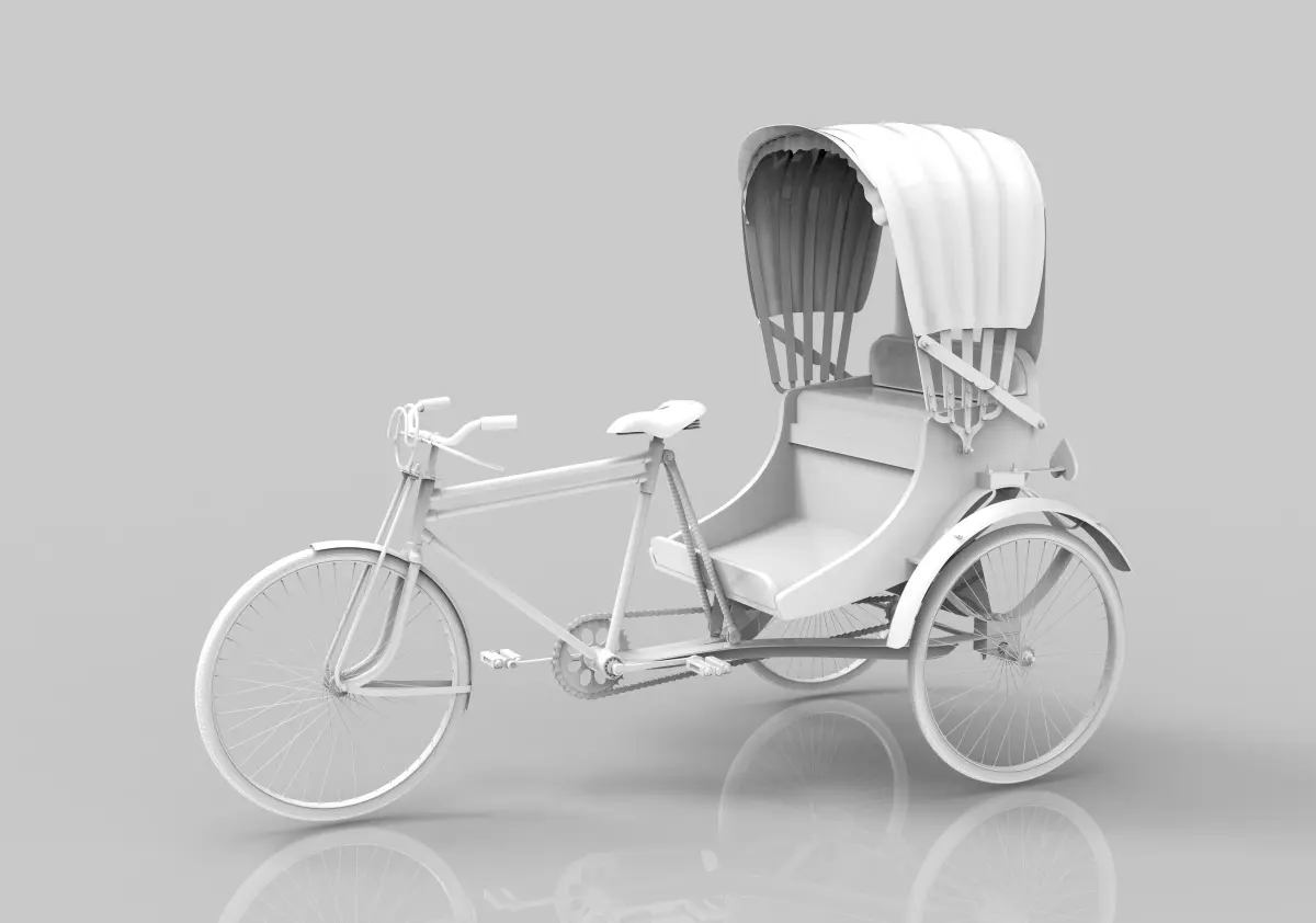 Rickshaw Banglai Rickshaw 3D model