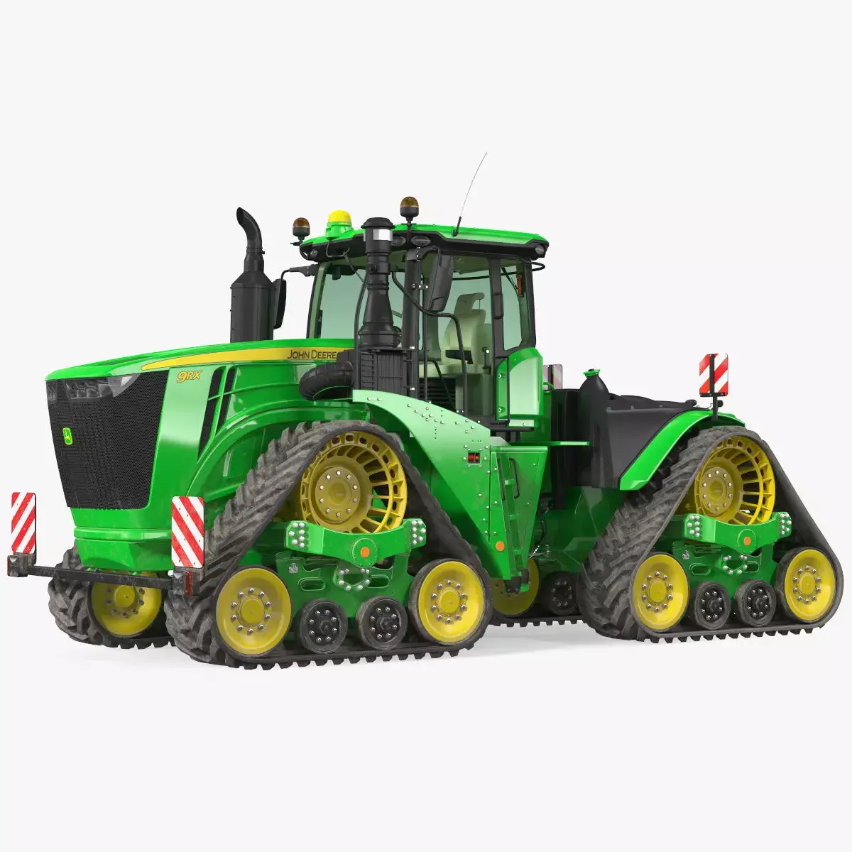 John Deere Four Track 9RX Series Tractor Dirty 3D model