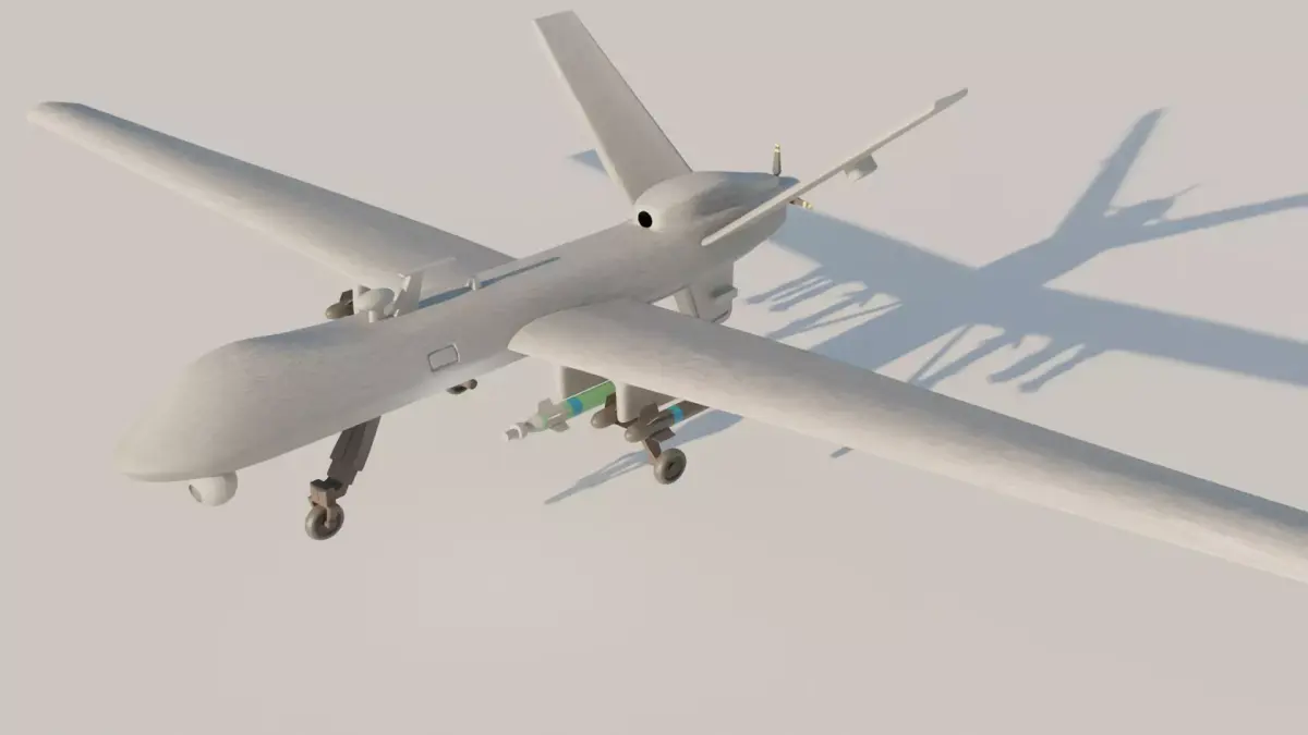 MQ9 Reaper UAV Drone  High-Detail Military Aircraft 3D Model 3D model