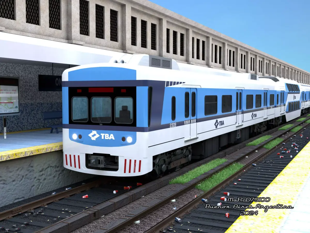 Puma v2 Double Deck Train EMU 3D model